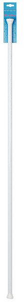 MSV - Barre de douche droite SPIRELLA Kreta blanc extensible 125-220cm - large