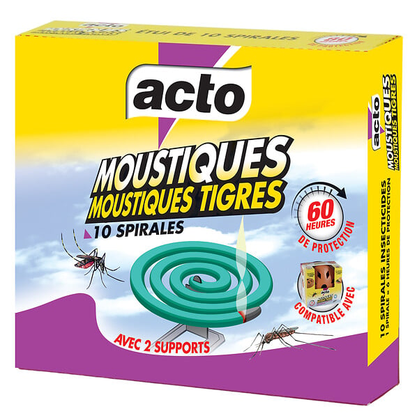 ACTO - Spirales moustiques moustiques tigres - large
