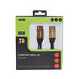 APM - Cordon hdmi 2.0 ultra hd 4k ethernet mâle mâle plug métal nylon - vignette