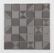MAT INTER - Feuille 300x300 cx 50x50x8mm pierre lava gris poli-grave - vignette