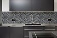 MAT INTER - Feuille 300x300 cx 50x50x8mm pierre lava gris poli-grave - vignette