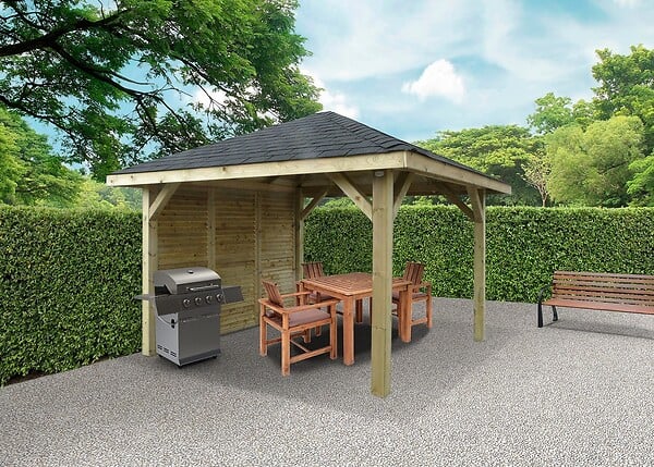 SOLID - Kiosque en bois - 347x347cm - large
