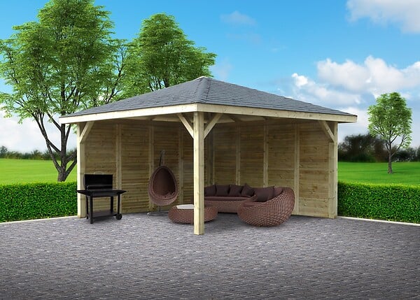 SOLID - Kiosque en bois  - L.437xl.437cm - large