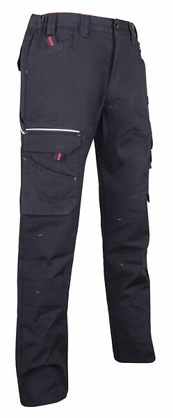 LMA - Pantalon de travail canvas stretch - T44 - Noir - large