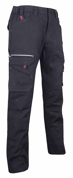 LMA - Pantalon de travail - Basalte canvas stretch - Noir - T48 - large