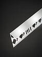 MAT INTER - Profile arret 10mm triangulaire alu argent brillant 2m50 - vignette