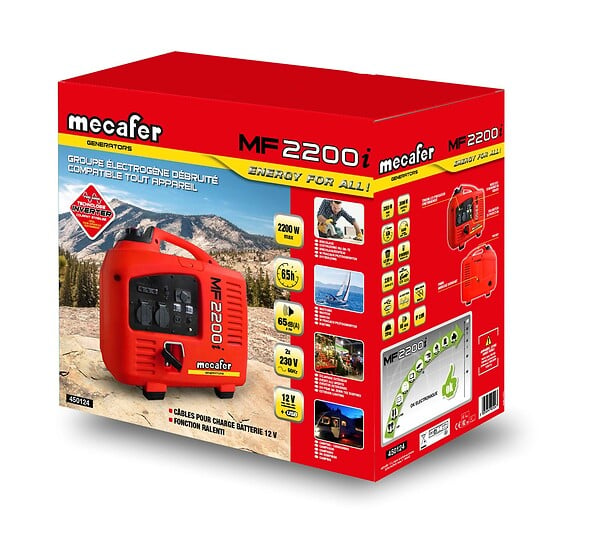 MECAFER - Groupe électrogène inverter MF2200I Max - 2000W - large