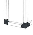 SUKI - Vis connecteur de poteau - Anthracite - 7x40mm - Lot de 50 - vignette