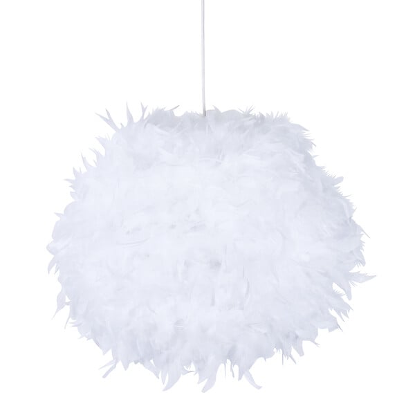 COREP - Suspension boule plumes blanches Kokot - large