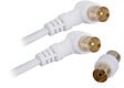 APM - Cordon TV coudé 9,52mm - Blanc - 2m - vignette