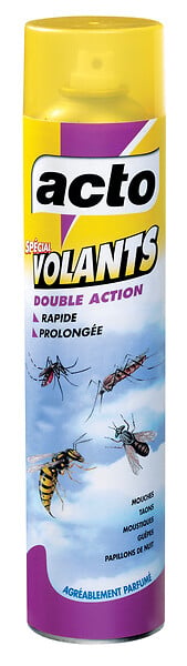 ACTO - Aérosol anti-insectes volants Double Action 600ml - large