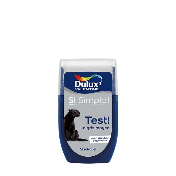 DULUX VALENTINE - Testeur peinture Si simple - Le Gris Moyen - 30ml - large