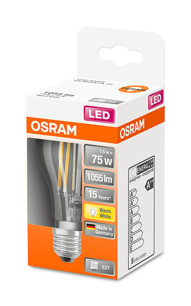 OSRAM - Ampoule LED verre Retrofit CLASSIC A 75 - 7,5W - large