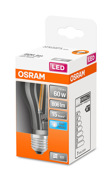 OSRAM - Ampoule LED Retrofit CLASSIC A 60 - Blanc froid - 6.5W - large
