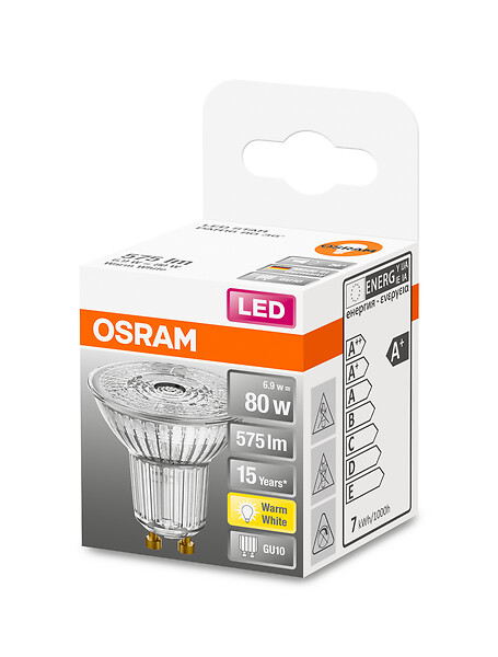 OSRAM - Spot LED PAR16 verre 6.9W GU10 - large