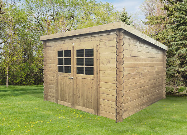 SOLID - Abri de jardin bois Brest - Autoclavé - L.298xP.298xH.220cm - large