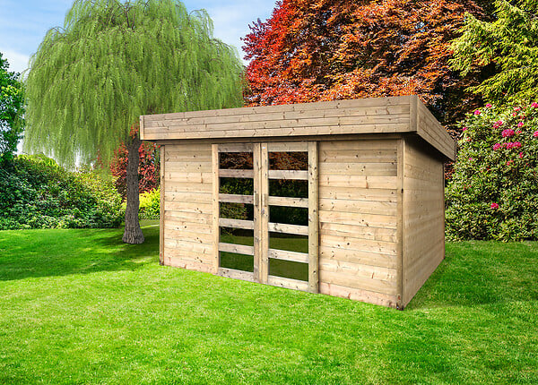 SOLID - Abri de jardin Stockholm en bois - 284x360cm - large