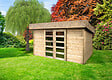 SOLID - Abri de jardin Stockholm en bois - 284x360cm - vignette