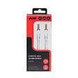 APM - Câble jack 3.5 mm stéréo - Mâle mâle - Blanc - 3 m - vignette