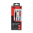 APM - Cordon jack 3.5mm 2 rca stéréo mâle mâle noir 2m - vignette