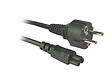 APM - Cordon d'alimentation secteur cee 7-7 iec c5 mâle femelle noir 1.8m - vignette