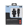 APM - Cordon d'alimentation secteur cee 7-7 iec c5 mâle femelle noir 1.8m - vignette