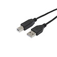 APM - Cordon usb 2.0 usb-a usb-b mâle mâle noir 3m - vignette