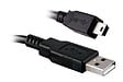 APM - Cordon usb 2.0 usb-a mini usb mâle mâle noir 1.8m - vignette
