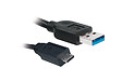 APM - Câble USB 2.0 - Noir - 1m - USB-A mâle vers Micro-USB mâle - vignette