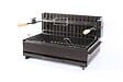 LE MARQUIER - Barbecue à charbon acier double foyer Vulcain TB noir - vignette