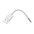 APM - Adaptateur usb-a jack 3.5mm mâle mâle blanc - vignette