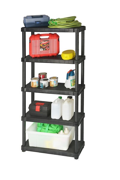 PLASTICA ALTOSELE - Etagère 5 niveaux l80 x p30 x h188 cm oceano+ - large