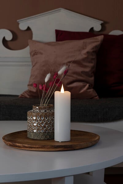 KONSTSMIDE - Bougie en cire led, blanche - large