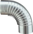 DISTRIWEST - Coude aluminié 90° diamètre 125mm - vignette