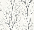 AS CREATION - Papier peint intissé silhouette - Blanc argent - vignette