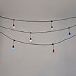 COREP - Guirlande lumineuse guinguette - Noir mat - 10 m - vignette