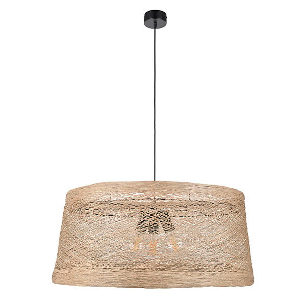 COREP - Suspension ficelle tressée Nude XXL - Naturelle - 3x E27 15W - large