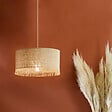 COREP - Suspension cylindre raphia - Naturel - Diam.38cm E27 - vignette