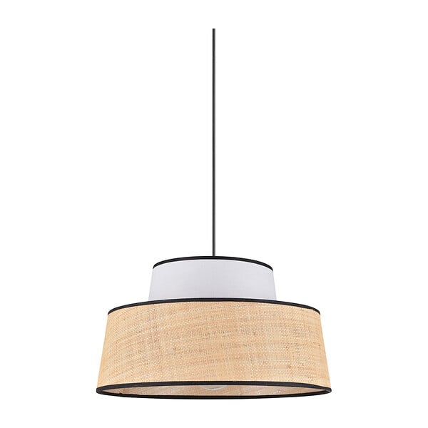 COREP - Suspension raphia Mallorca Blanc - Diam.38cm - large