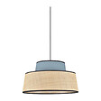 COREP - Suspension Mallorca - Raphia et coton - Pétrole - Diam. 38cm - vignette
