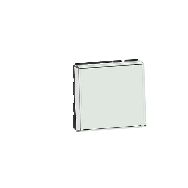 LEGRAND - Poussoir avec porte-étiquette Mosaic Easy-Led 2 modules - Blanc - 6A - large