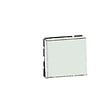 LEGRAND - Poussoir avec porte-étiquette Mosaic Easy-Led 2 modules - Blanc - 6A - vignette