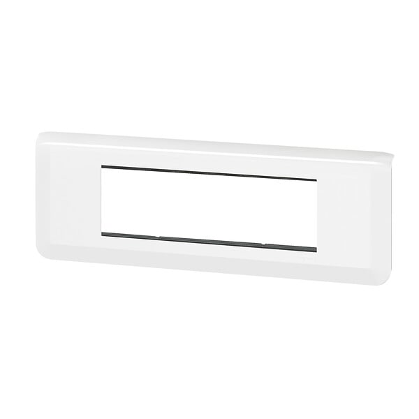 LEGRAND - Plaque Mosaic 6 modules horizontal - Blanc - Fixation vis - large