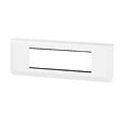 LEGRAND - Plaque Mosaic 6 modules horizontal - Blanc - Fixation vis - vignette