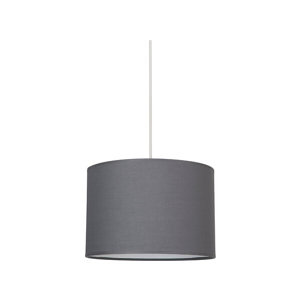COREP - Suspension cylindrique coton - Ardoise - D28cm H19cm - large