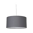 COREP - Suspension cylindrique en coton - Ardoise - E27 100W - vignette