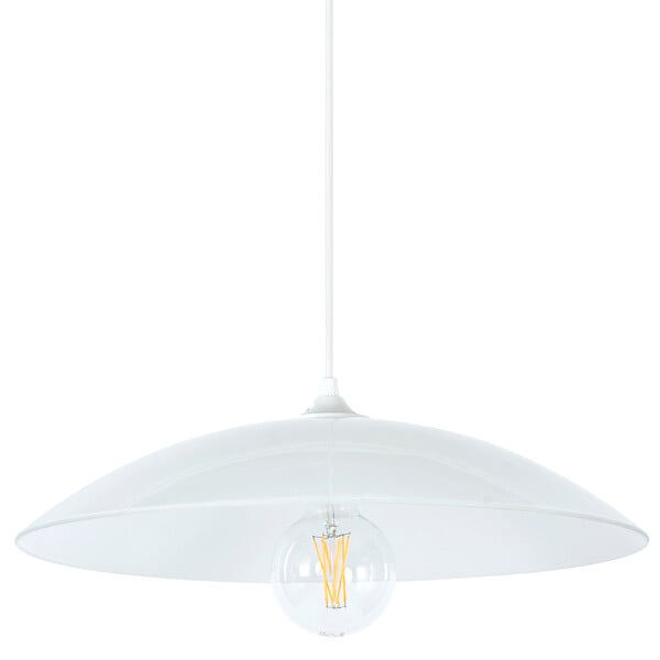 COREP - Suspension dôme verre opale - Diam.40cm - Culot E27 - large