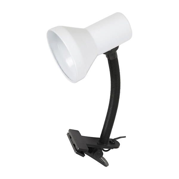 COREP - Spot à pince métal blanc - Culot E14 15W - large