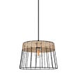 COREP - Suspension rotin et métal - Indah - Noir mat - 35cm - vignette