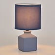 COREP - Lampe ceram mat ida bleu - vignette